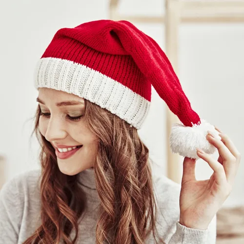Miniatura 3 de Ankelesz Gorro de Navidad de invierno para madre y bebé, gorro de punto para padres e hijos, gorro de ganchillo Santaa
