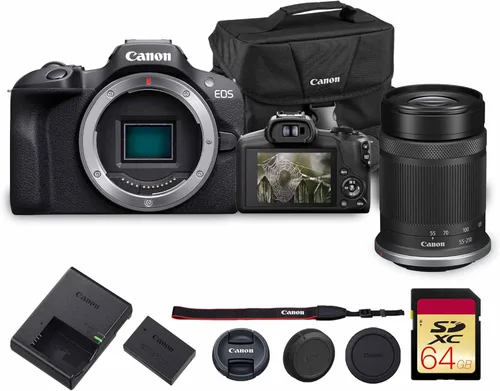 Miniatura 12 de Cámara Canon EOS R100 sin espejo con lente RF-S 18-45mm f/4.5-6.3 IS STM Sensor CMOS APS-C de 24.1MP, Autoenfoque Dual Pixel, Vídeo Full HD