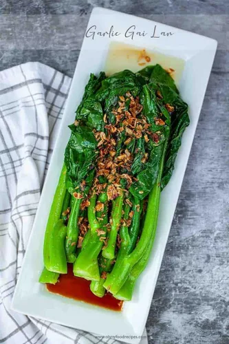 Miniatura 2 de TomorrowSeeds - Semillas de brócoli chino - Más de 500 unidades - para plantar Jie LAN GAI LAN Rapini Rabe Kale Stem Greens Col Yu Choy Kai LAN