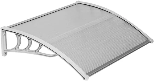 Miniatura 23 de 2 toldos para puerta de ventana de 40 x 40 pulgadas, toldo para exteriores, cubierta de policarbonato para puertas de entrada, toldo de entrada