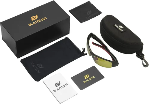 Miniatura 7 de Gafas de sol de golf para hombres y mujeres, gafas de sol deportivas sin montura con protección UV400 Bj02/Marco Negro Lente Verde