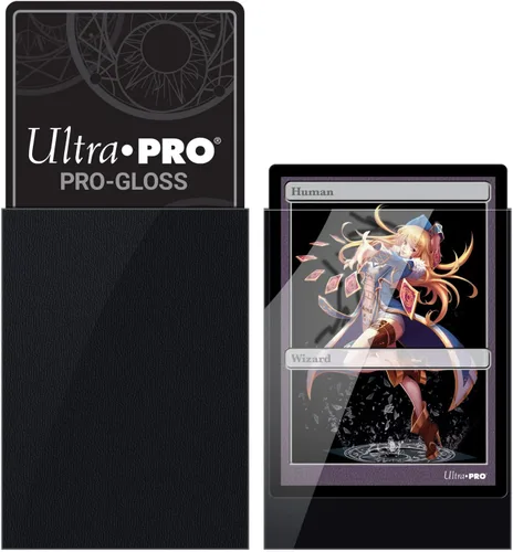 Miniatura 3 de Suministros para baraja de cartas Ultra Pro Yugioh Deck, fundas protectoras negras, 60