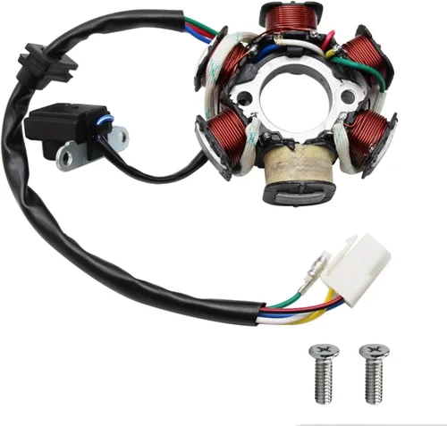 PRO BAT ATV Quad Go Kart Magneto Stator 6 Bobinas 5 Cables para ATV de 50cc, 70cc, 90cc, 110cc, 125cc Dirt Bike Go Kart Mini-Choppers Motocicleta