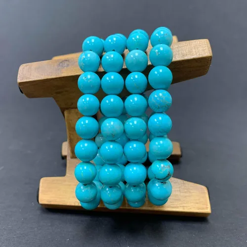 Miniatura 541 de Gem Avenue Handmade Round Bead Stretch Bracelet Unisex Natural Stone Beaded Jewelry for Men & Women, Elastic Wristband for Daily Wear