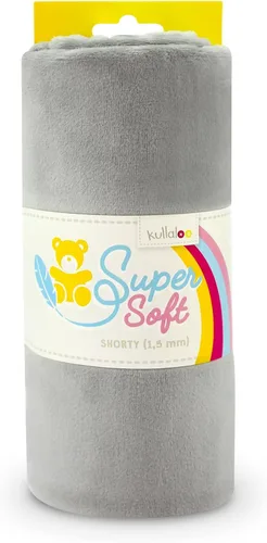 Miniatura 32 de kullaloo Tela de Felpa Tela Minky Blanca Sólida para Coser Material de Abrazo Súper Suave 39.5x29.5 pulgadas Peluches, Mantas de Bebé