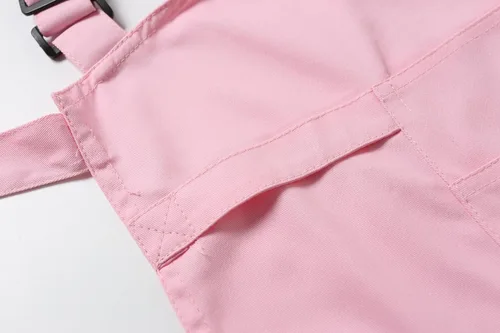 Miniatura 39 de Jeelow Delantal de cocina de algodón o sarga de algodón para hombres y mujeres, ajustable con bolsillos ajustables