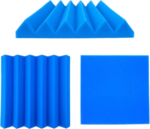 Miniatura 7 de Paquete de 24 paneles de espuma acústica, 2 x 12 x 12 pulgadas, paneles de espuma insonorizada ignífugos que absorben el ruido, para estudios
