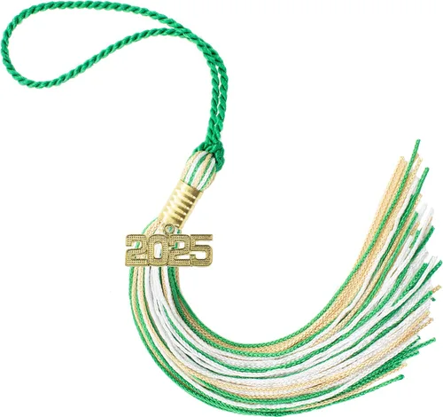 Miniatura 47 de Borla de graduación Aqua 2022, todos los colores escolares disponibles, fabricada en Estados Unidos