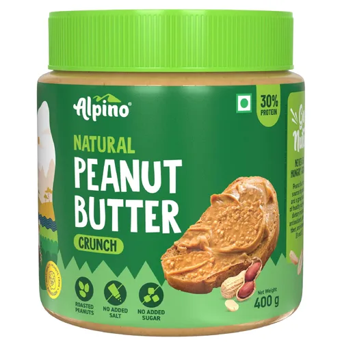 Miniatura 12 de ALPINO Mantequilla de maní de chocolate suave 19% de proteína Hecho con cacahuetes tostados, pasta de chocolate, azúcar morena y sal marina