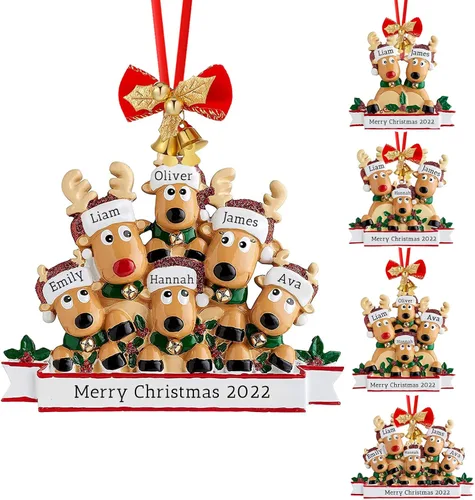 Miniatura 8 de Adorno personalizado para la primera Navidad del bebé 2025, adorno de poliresina para la primera Navidad del bebé para decoración del árbol
