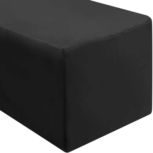 Lann's Linens - 10 manteles ajustables prémium de 6 pies para mesas rectangulares de 72 x 30 pulgadas - Boda/banquete/feria - Fundas de tela de Negro