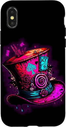 Miniatura 5 de Funda para iPhone 12/12 Pro We're All Mad Here Pink Steampunk Alicia en el país de las maravillas