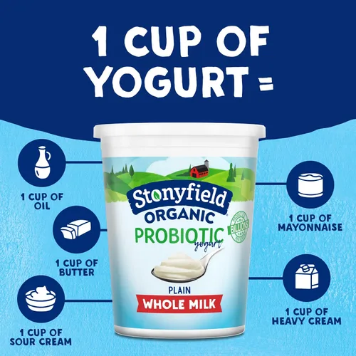 Miniatura 7 de Stonyfield Orgánico, yogur natural de leche entera, 32 oz