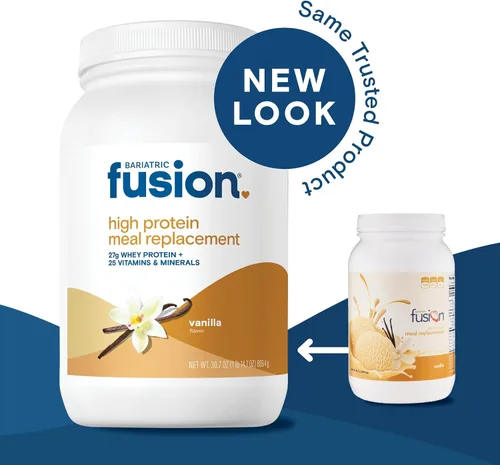 Miniatura 3 de Bariatric Fusion Batido de Reemplazo de Comida de Vainilla Alto en Proteína 27g Aislado de Suero Proteína Bariátrica en Polvo Proteína de Suero