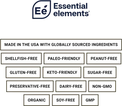 Miniatura 7 de Essential Elements Polvo de proteína de guisante orgánico – Chocolate cremoso Mezcla vegana a base de plantas baja en carbohidratos – Apto