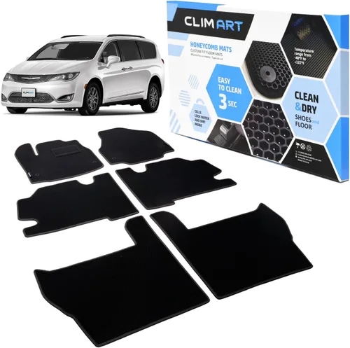 Miniatura 7 de CLIM ART WaterTrap FL011417021 - Alfombrillas de automóvil de ajuste personalizado para Honda CR-V 2017-2022, primera y 2ª fila, alfombrillas