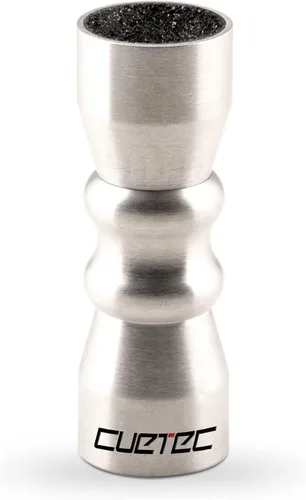 Miniatura 4 de Cuetec Accesorio para taco de billar/pool: herramienta para punta de taco de billar Bowtie 3 en 1 Plata - Antiguo