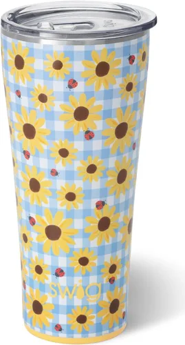 Miniatura 53 de Swig Life - Vaso de 22 oz con aislamiento térmico, vaso de café con tapa, apto para portavasos, apto para lavavajillas, acero inoxidable, taza
