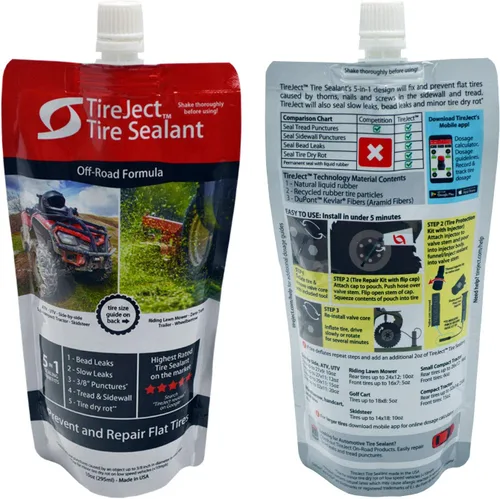 Miniatura 3 de Kit de Protección de Neumáticos Planos Todo Terreno TireJect 5 en 1 con Inyector de Sellador (Kit de 30oz para Carro de Golf)