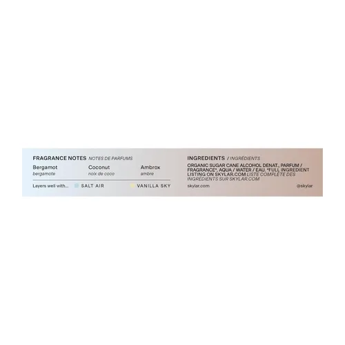 Miniatura 2 de Skylar - Perfume Coconut Cove, Eau de Perfume, hipoalergénico y limpio, para mujeres y hombres, vegano y seguro, frutal y fresco, con notas