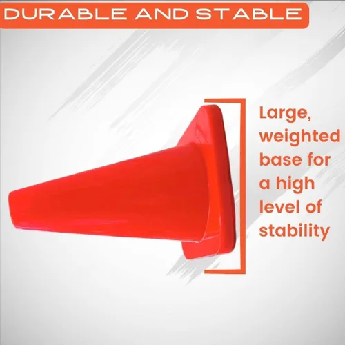 Miniatura 4 de Versatyle Heavy Duty Agility Training Cones (2 in, 6 in, 9 in, 12 in, 18 in, 28 in) for Sports and Kids Coaching, Multipurpose Field Marker Cones