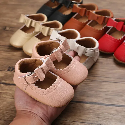 Miniatura 6 de LAFEGEN Zapatos de bebé para niña, antideslizantes, suela suave, de piel sintética, para bebé, Mary Jane, zapatos planos para primeros pasadores