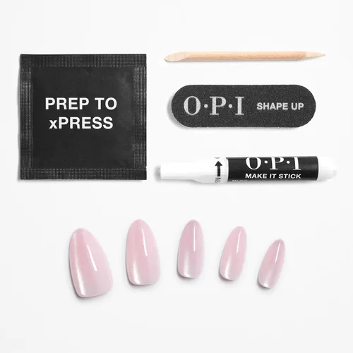 Miniatura 6 de OPI xPRESS/ON Press on Nails Short Round Classic, Long Almond & Coffin Shape Press-On Professional Nail Art Kit