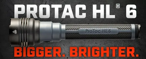Miniatura 3 de Streamlight 88132 ProTac HL 6 Linterna recargable de 5,300 lúmenes, 80,000 candela, con cable Y USB-C y cordón de muñeca, color negro