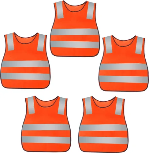 Miniatura 14 de AIEOE Kids High Visibility Safety Vest Reflective Running Lightweight Traffic Walking Breathable Construction Vest