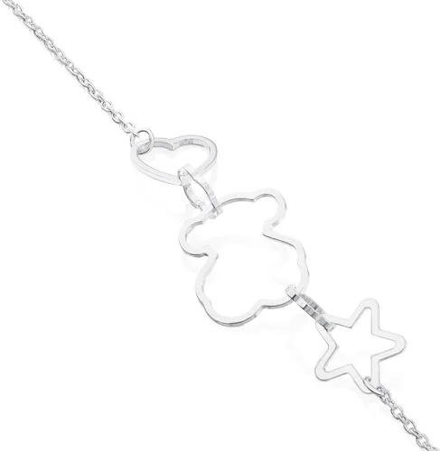 Miniatura 3 de TOUS New Silueta Pulsera de eslabones y cadena de plata 925