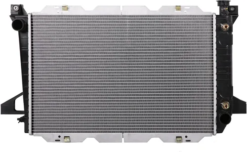 Lynol Sistema de enfriamiento completo radiador de aluminio compatible con Ford Bronco 1985-1992 1985-1996 F150 F250 F350 L6 4.9L 2 filas de