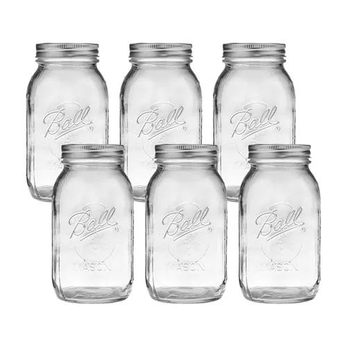 Miniatura 7 de Ball Mason, Frascos de mermelada con tapas y bandas, Set de 12 unidades de 4 oz, 4 onza, Transparente