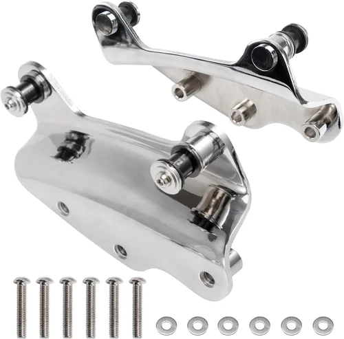 Miniatura 8 de Kit de hardware de acoplamiento cromado de 4 puntos Eumti para Harley Touring 2014-posterior, paquete de viaje de liberación rápida personalizada