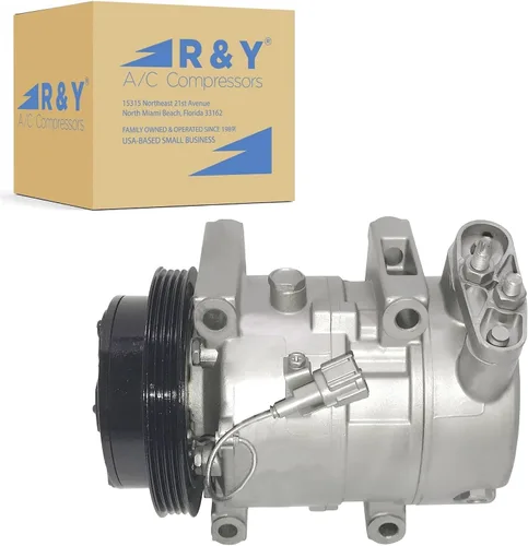 Compresor de CA RYC y embrague de A/C FG435 (se adapta a Nissan Pathfinder 3.5L 2002, 2003, 2004; compatible con Infiniti QX4 3.5L 2001, 2002, 2003.