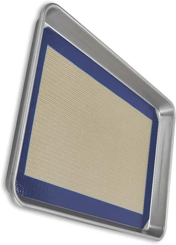 Miniatura 3 de USA Pan - Juego de media bandeja antiadherente y tapete de silicona para hornear, 1 EA