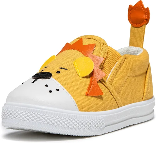 Miniatura 2 de HLMBB Toddler Shoes Unisex Cartoon for Baby Boys Girls Shoes Cute Animal Hard Bottom Canvas Sole Kids Running Walking Sneakers
