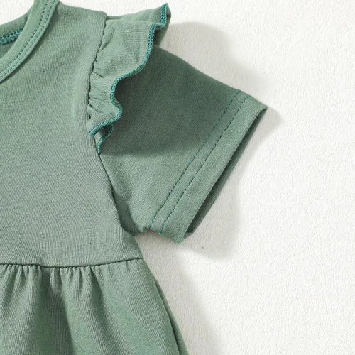 Miniatura 156 de Kucnuzki Conjunto de ropa para bebé niña pequeña, camisa de manga con volantes, pantalón floral, ropa de otoño e invierno para niña