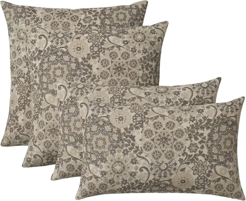Miniatura 30 de RSH DECOR: Sunbrella Lumbar & Square Pillows Set of 4 20" x 12" & 17" x 17" Water & Fade-Resistant Fabric Outdoor Throw Pillows for Patio