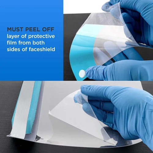 Miniatura 7 de Salon World - Protectores faciales de seguridad (paquete de 10), protectores faciales completos ultra transparentes, para proteger los ojos