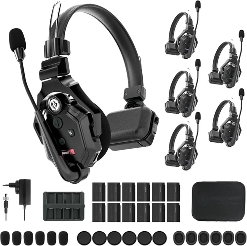Miniatura 10 de Hollyland Solidcom C1 - Sistema de intercomunicador inalámbrico de 3 personas y 335 metros de dúplex completo para comunicación
