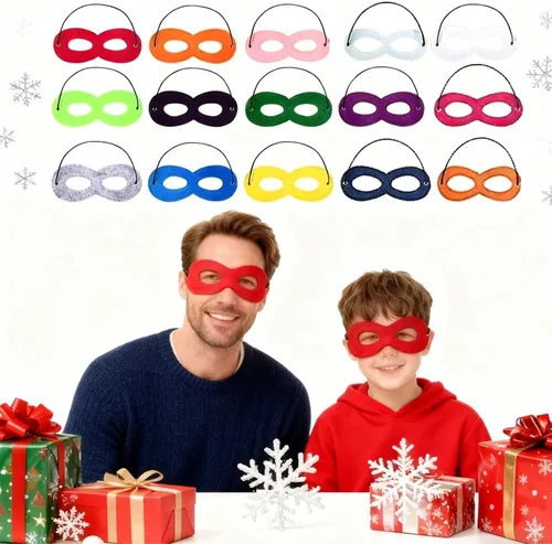 Miniatura 2 de Máscaras de superhéroes para fiestas infantiles, cosplay, disfraces de superhéroe, máscaras de ojos para Halloween, Navidad, cumpleaños, 25