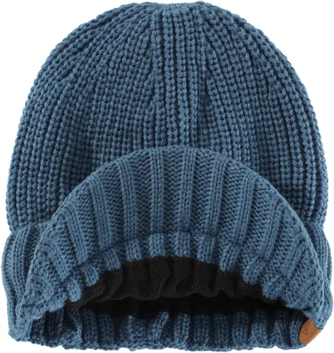 Miniatura 2 de Home Prefer - Gorro de invierno para hombre de punto grueso con visera, gorro tipo newsboy