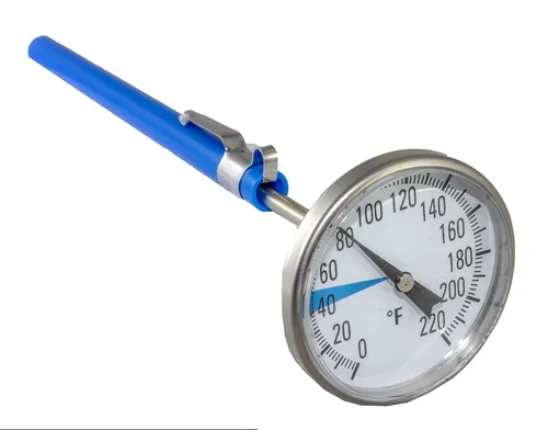 Miniatura 2 de Termómetro de suelo de acero inoxidable de Smart Choice Vástago de 127 mm, pantalla de dial de 1.5" fácil de leer, rango de 0-220 grados