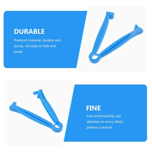 Miniatura 3 de Happyyami 100 clips desechables para cordón para ganado, material seguro, diseño antideslizante para recién nacidos, para lechones, corderos, ganado