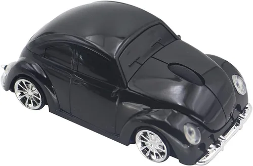 Miniatura 2 de VW Beetle - Ratón inalámbrico con forma de coche deportivo, ratón, computadora, portátil, PC, ratón óptico de 2,4 GHz, Nano USB, AAA, batería