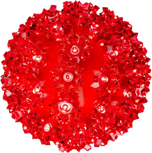Miniatura 9 de Novelty Lights - Esfera de estrella de luz LED de 6 pulgadas con 50 luces, 100% verdadero parpadeo blanco cálido, bola de ornamento, cable