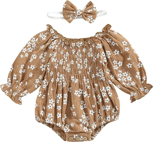 JLKGICF Mameluco floral para bebé recién nacido, con tirantes delgados, de una pieza, pantalones cortos, ropa general de verano