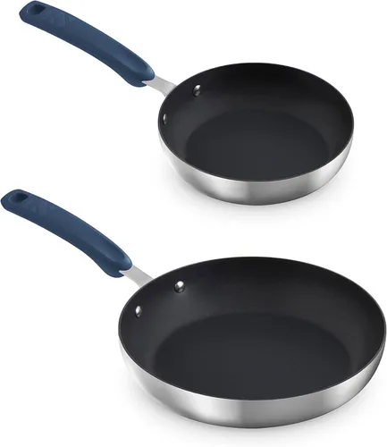 Miniatura 11 de Zakarian x Dash TruPro® Juego de sartenes antiadherentes de acero inoxidable de tres capas, utensilios de cocina duraderos para cocinar todos