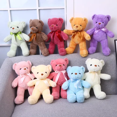 Miniatura 6 de Oso de peluche, juguete de peluche de 12 pulgadas, regalo de cumpleaños, día de San Valentín, Navidad para niños, niñas, amigos (A-azul)