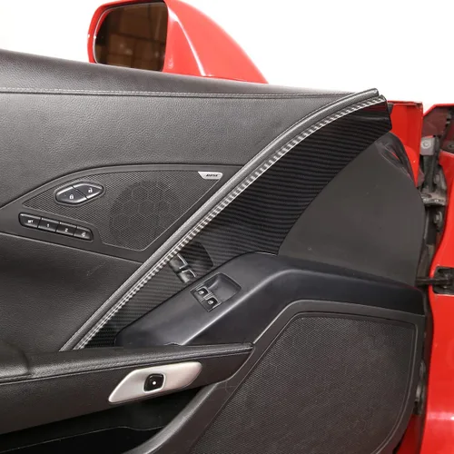 Miniatura 6 de TINKI Se adapta a 2014-2019 C7 Corvette Panel de puerta interior Molding Trim Cubierta de puerta Adhesivo interior para Chevrolet Corvette C7 2014